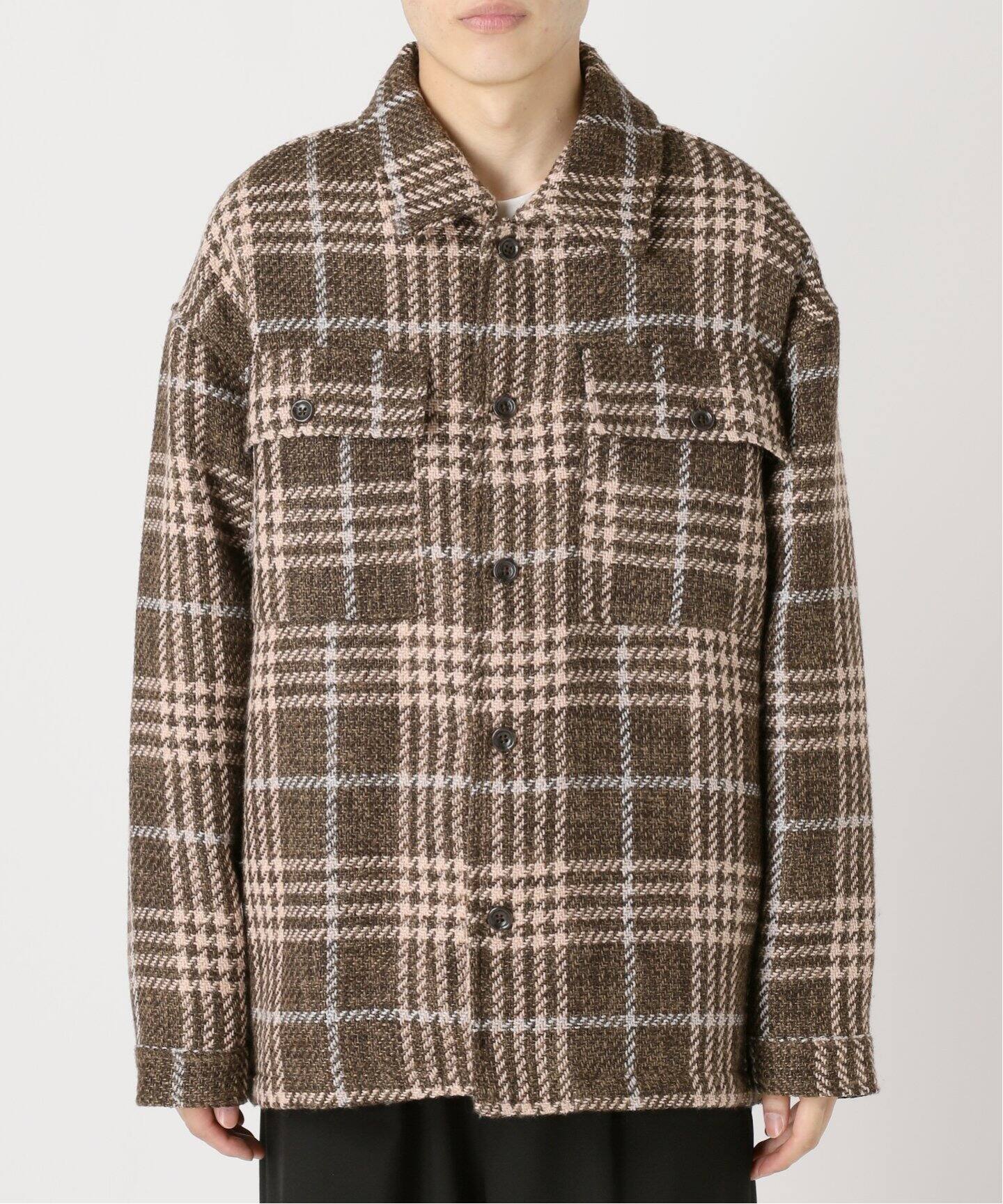 TWEED CPO シャツブルゾン（中綿・キルティング）｜B.C STOCK（ベー