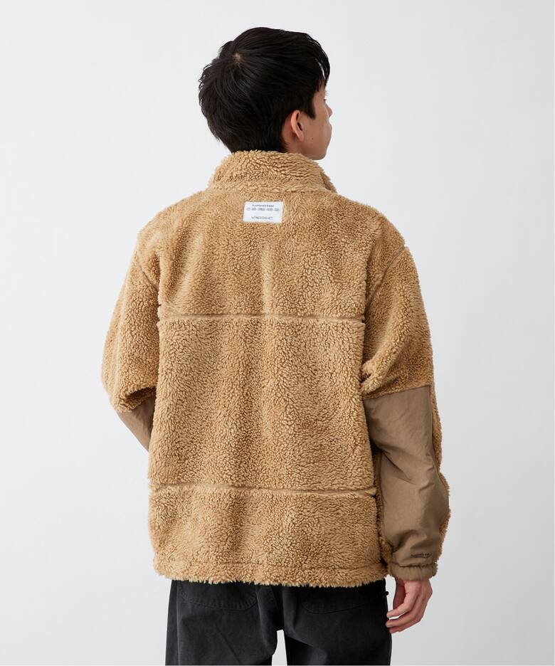 OLIVEDRAB PARK リバーシブル ボアジャケット（ボア・フリース）｜B.C  