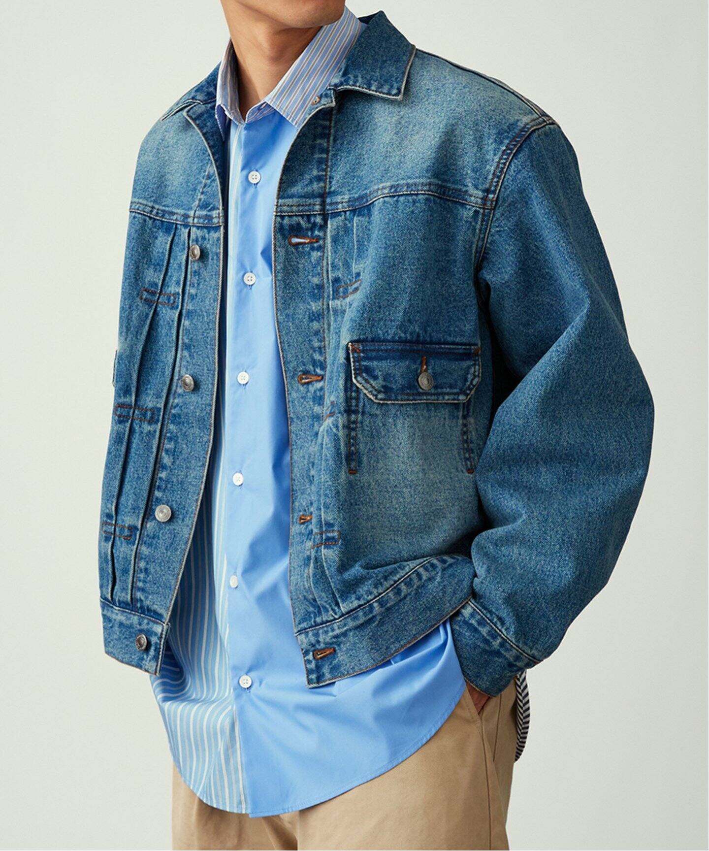 12.5oz DENIM TYPE 2ND ジャケット（デニムジャケット）｜B.C STOCK 