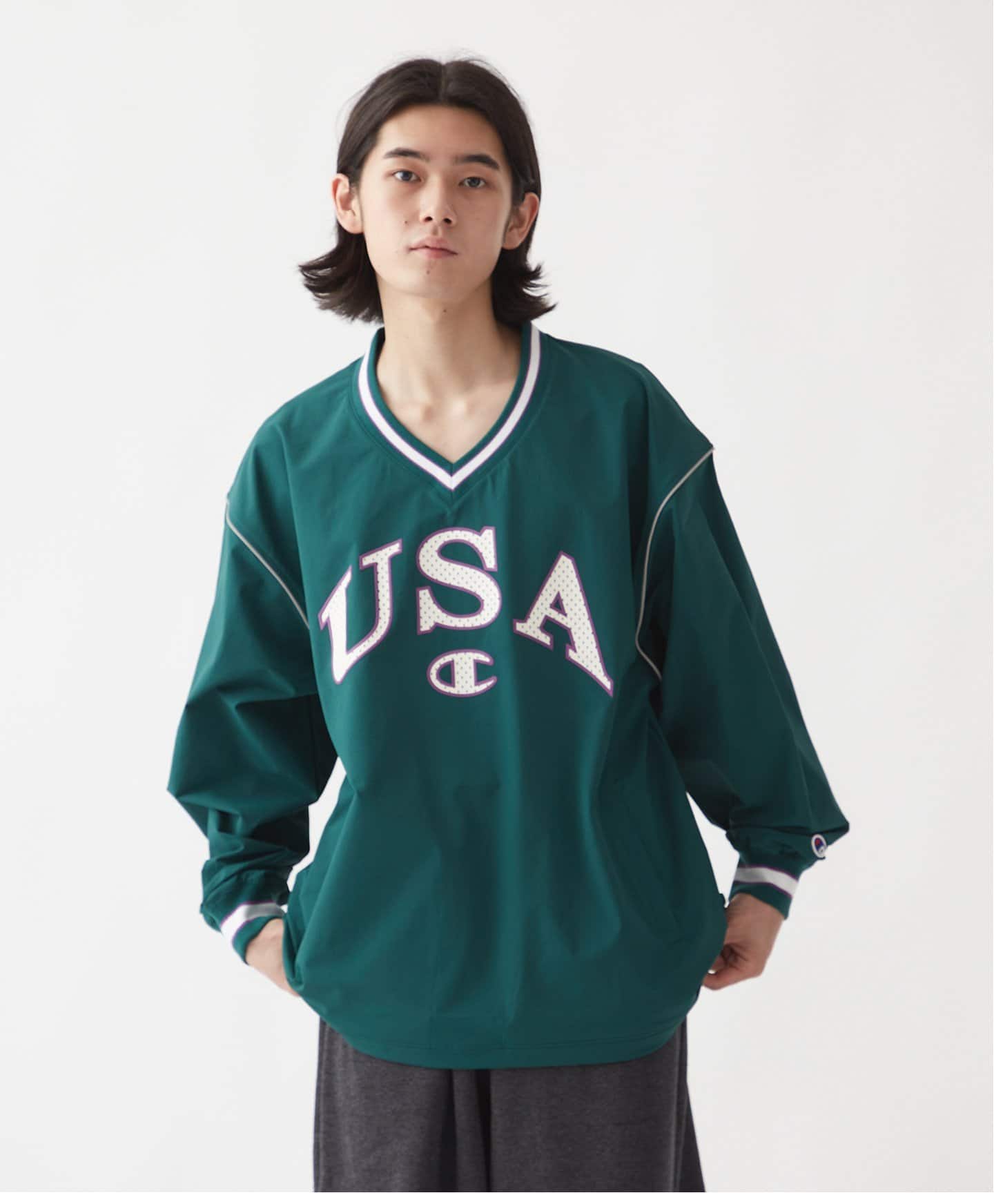 Champion(USA)ビンテージプルオーバーナイロンベスト
