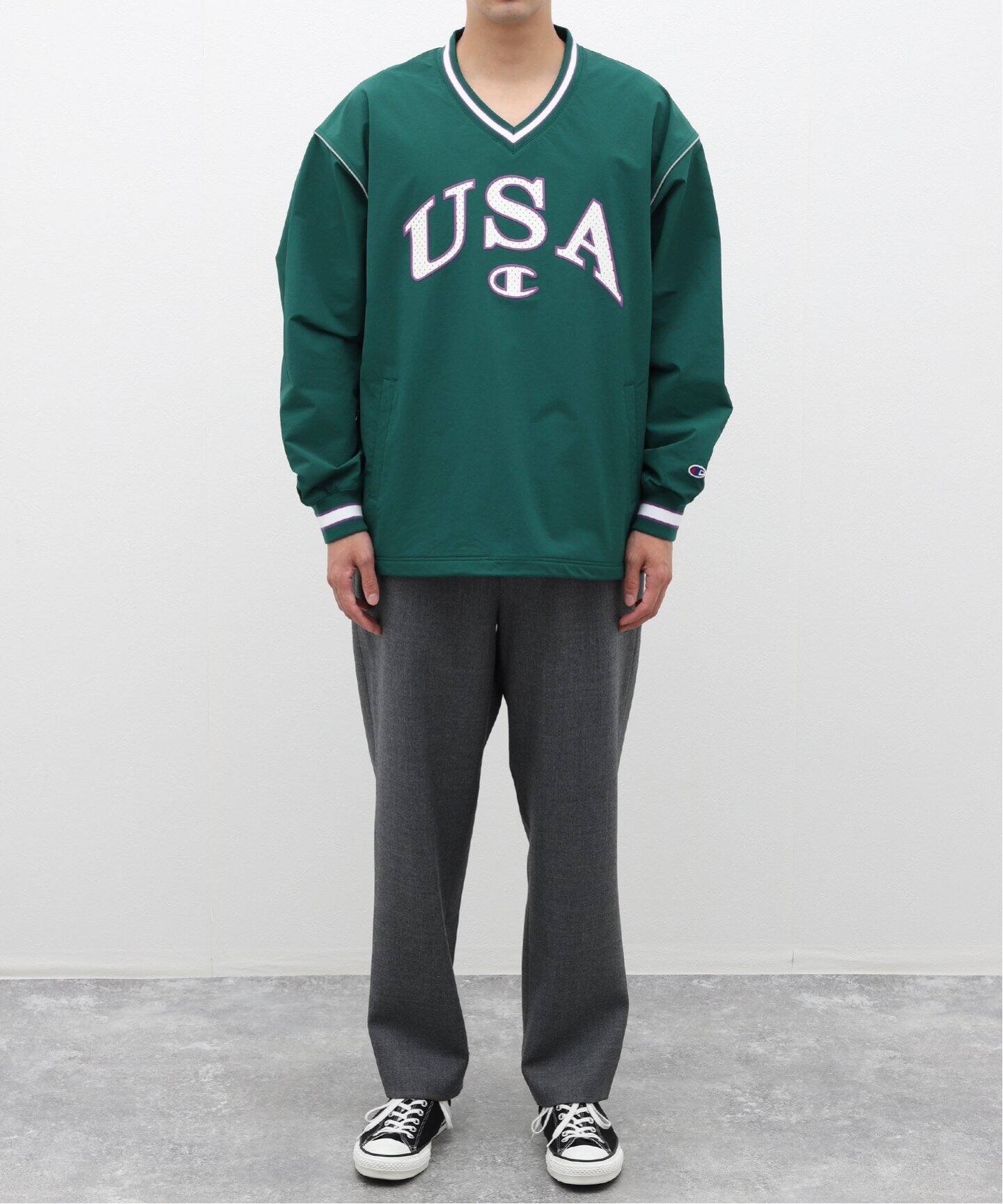 Champion ACTION STYLE Vネックプルオーバー / C3-A616（スウェット 