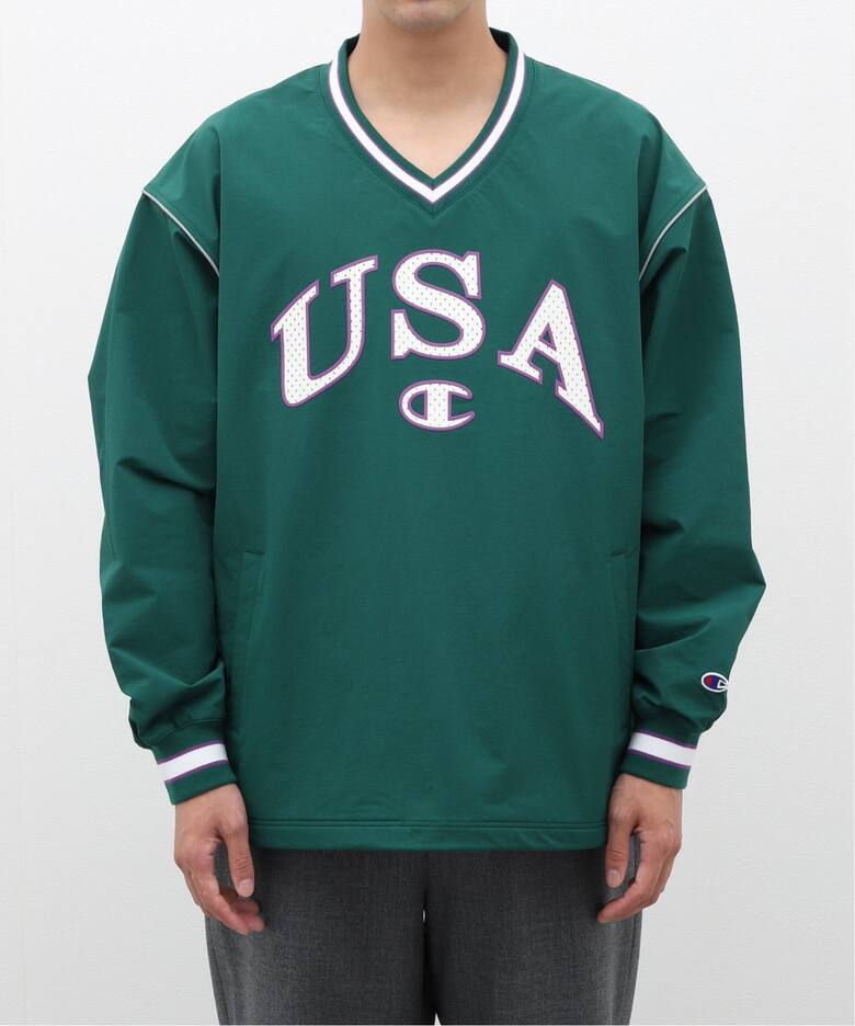 Champion ACTION STYLE Vネックプルオーバー / C3-A616（スウェット 