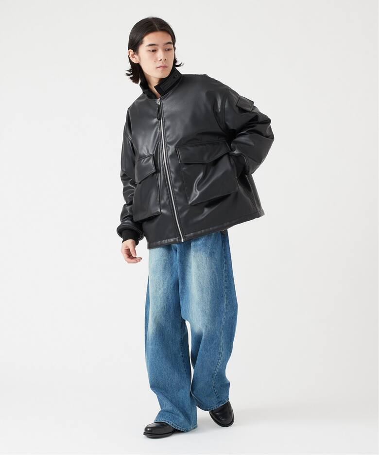 CALIFORNIA SPORTS WEAR別注 G-8FAKE LEATHER（レザージャケット
