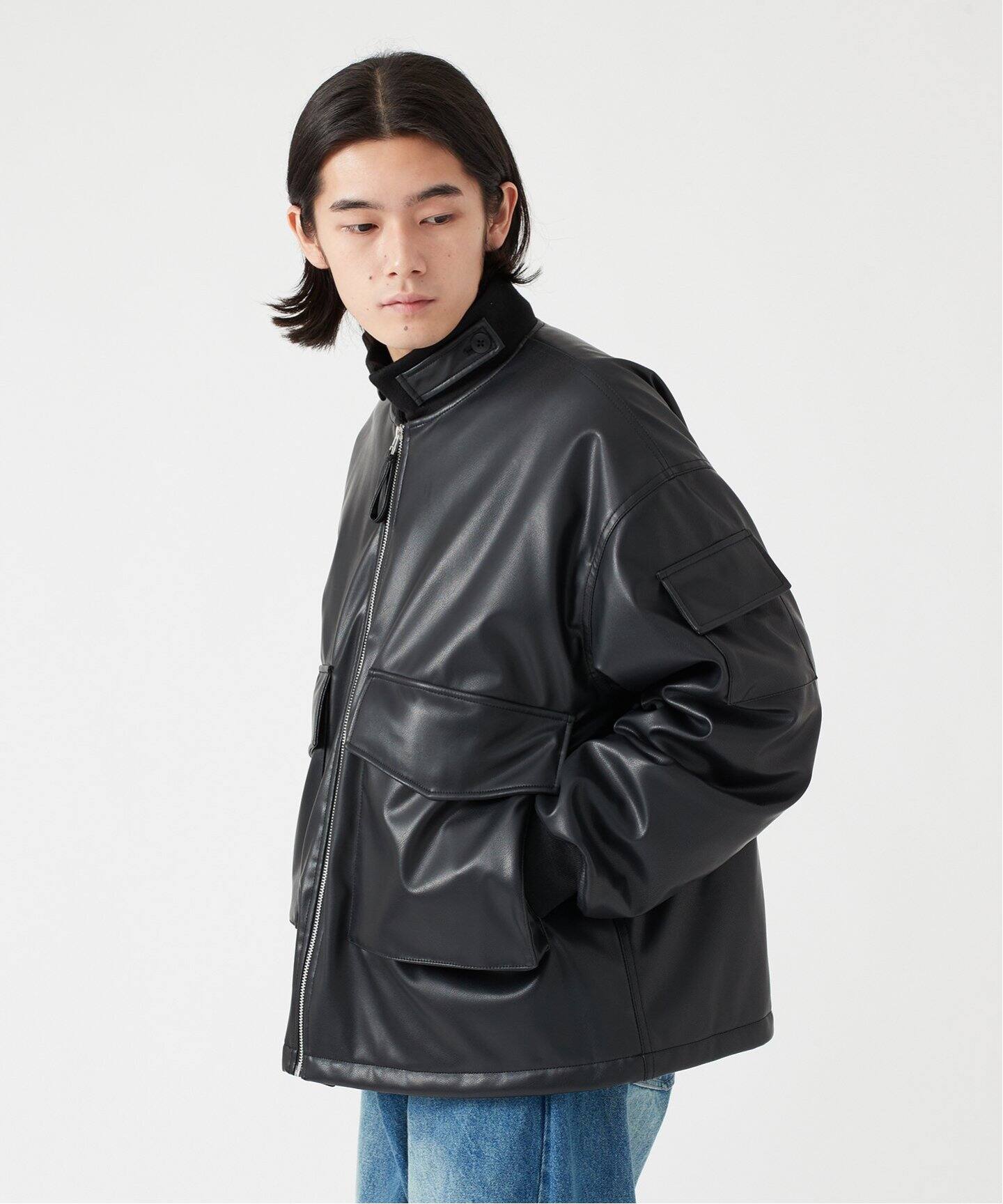CALIFORNIA SPORTS WEAR別注 G-8FAKE LEATHER（レザージャケット 