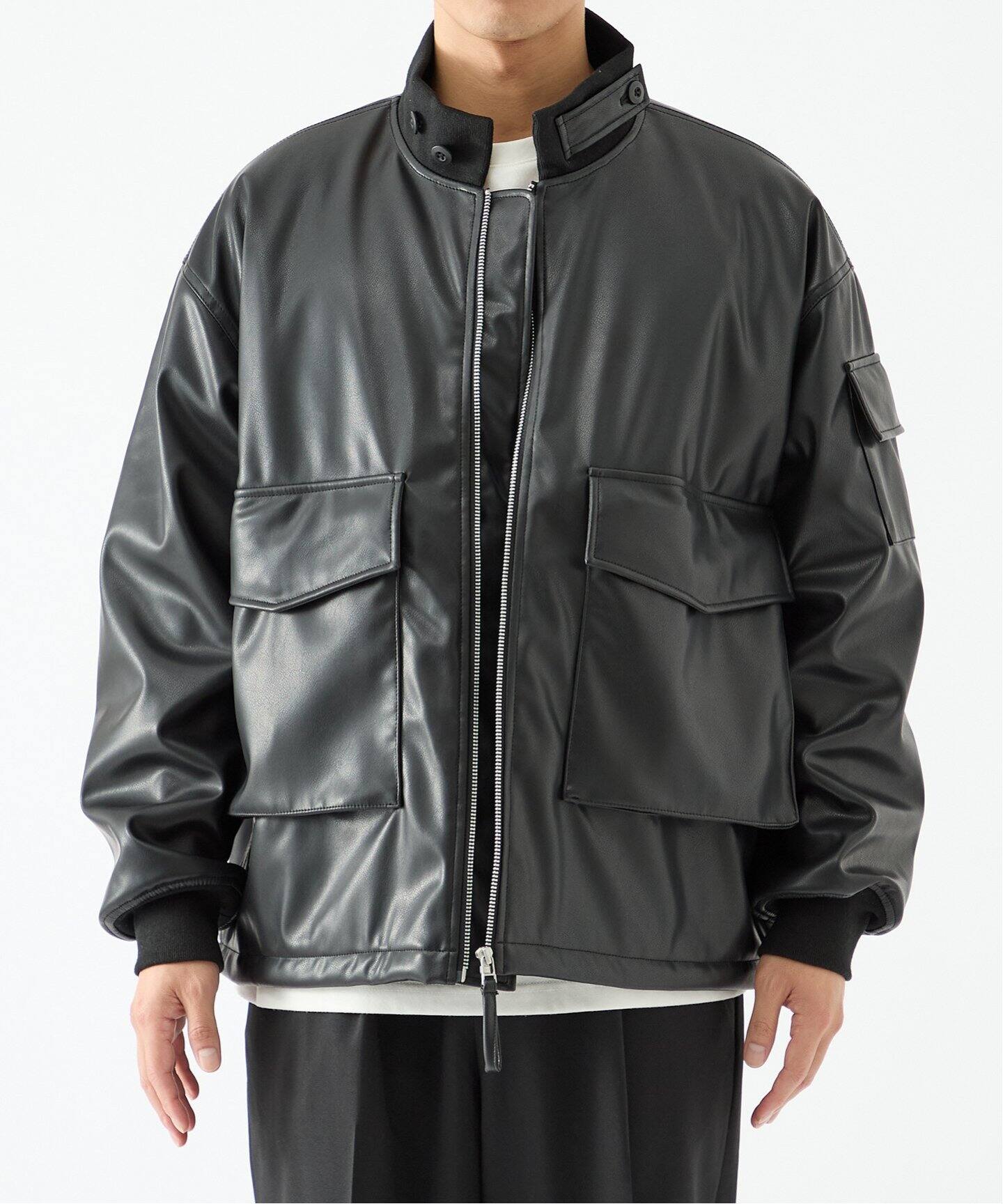 CALIFORNIA SPORTS WEAR別注 G-8FAKE LEATHER（レザージャケット 