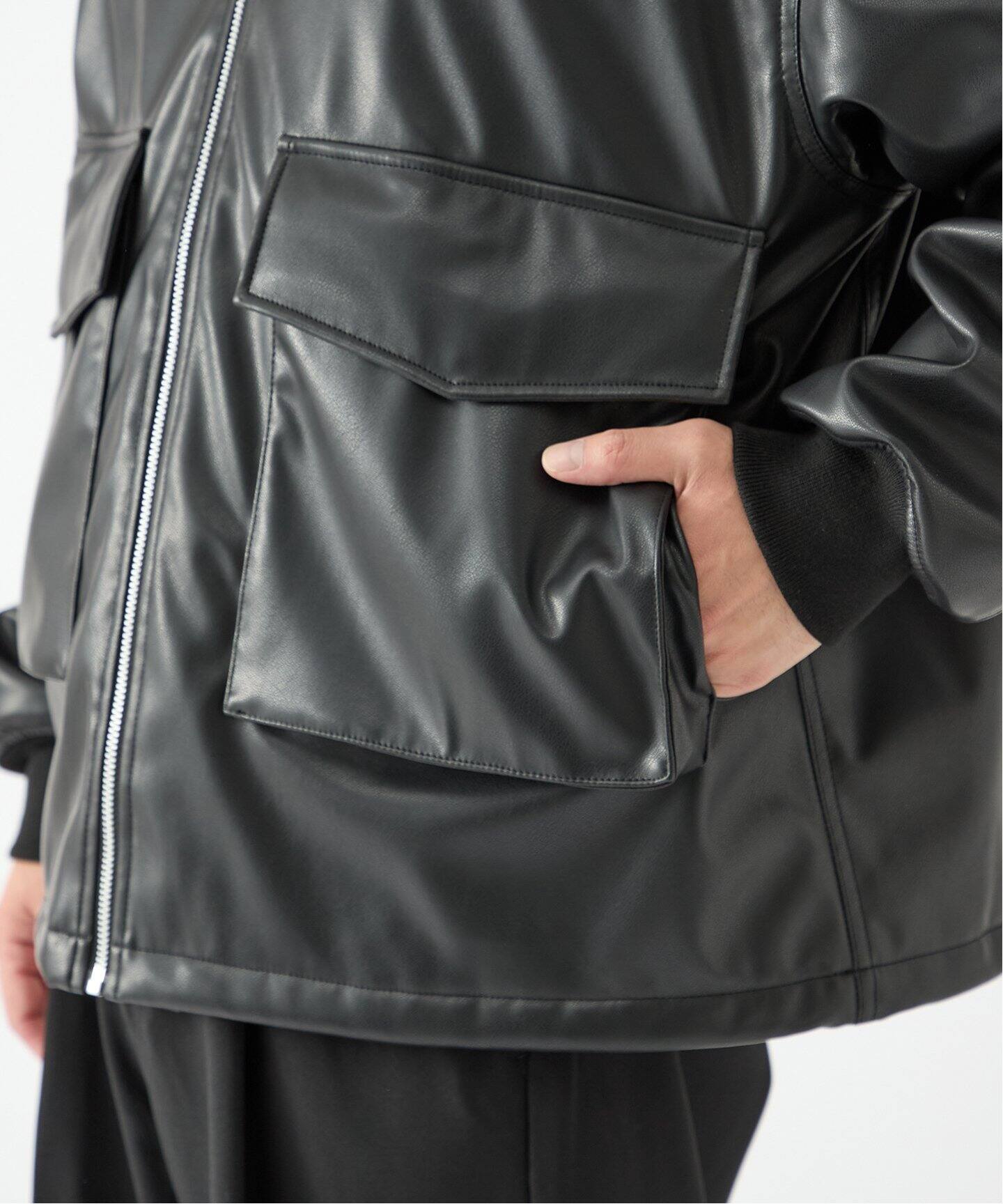 CALIFORNIA SPORTS WEAR別注 G-8FAKE LEATHER（レザージャケット 
