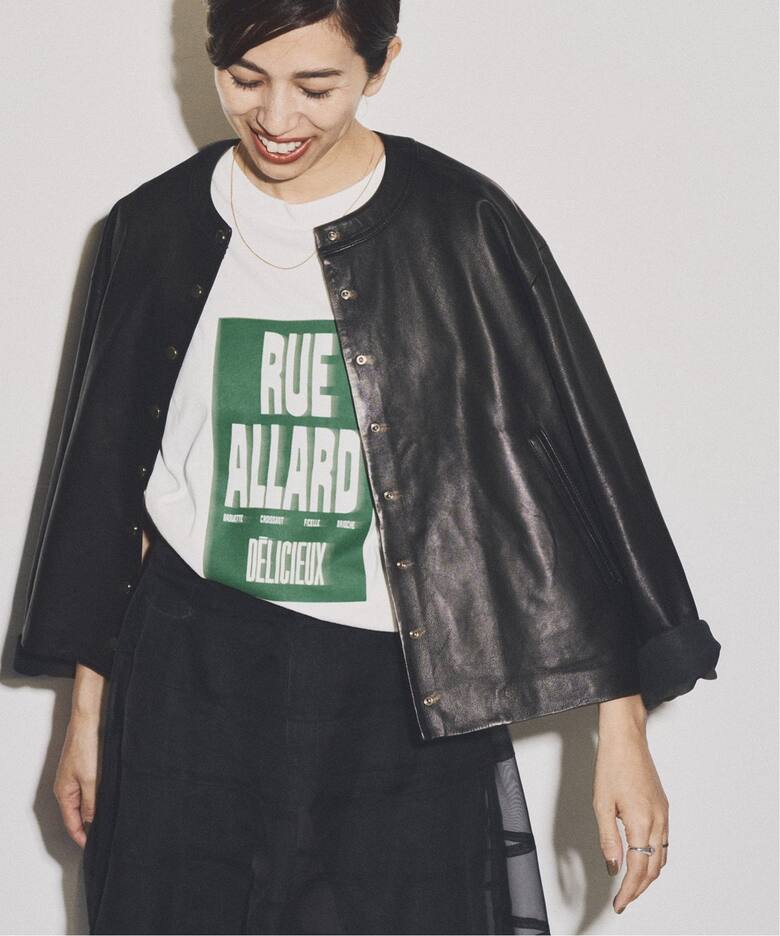 シープクルーネックブルゾン（レザージャケット）｜IENA（イエナ）の  