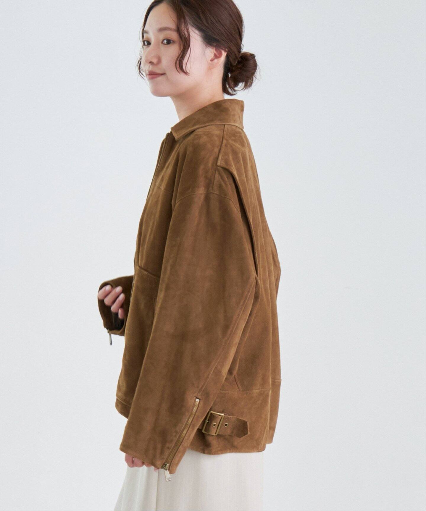 ゴートスエードブルゾン（レザージャケット）｜IENA（イエナ）の通販  