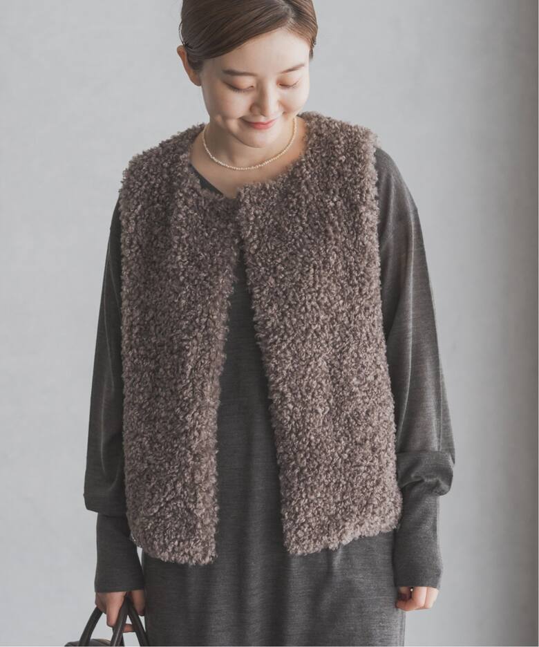 ECOPEL カーリーファーベスト（ベスト）｜IENA（イエナ）の通販 