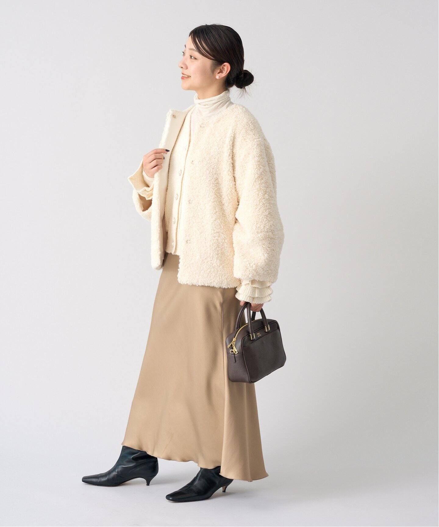 試着のみ】IENAフェイクファー ブルゾン 36一 番 安い