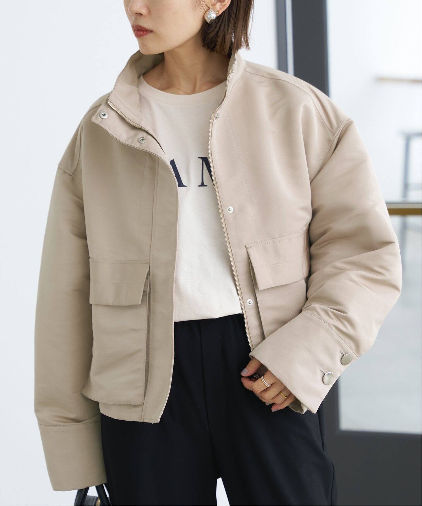 グログランブルゾン（その他ブルゾン／アウター）｜IENA（イエナ）の