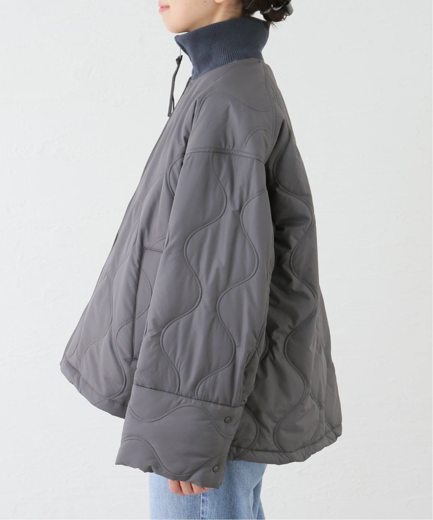 CALMER×MAISON IENA ZERODOWN ZIP BLOUSON（中綿・キルティング 