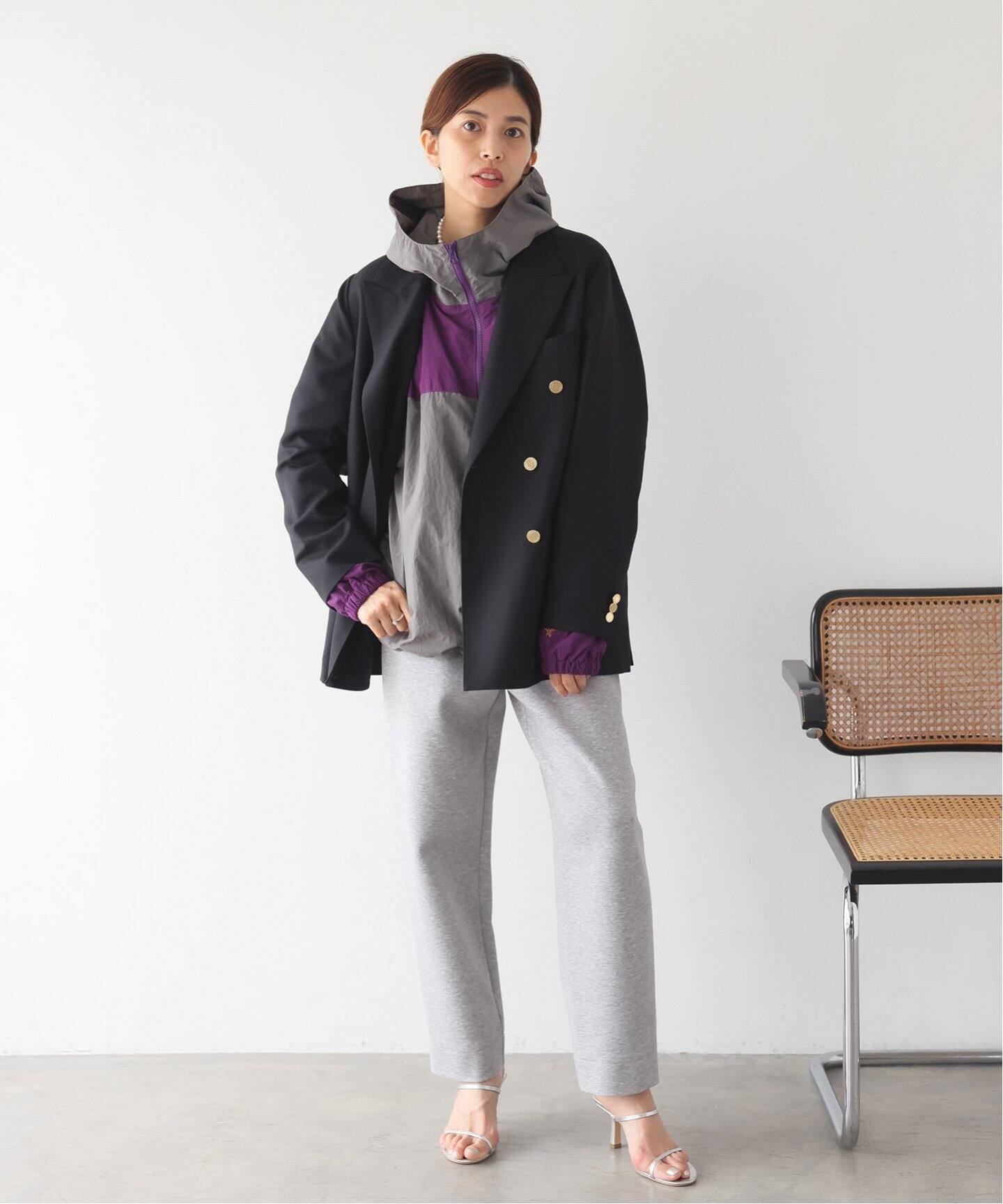 追加》La Hutte/ラ ユット カラーフードパーカー（マウンテンパーカー  