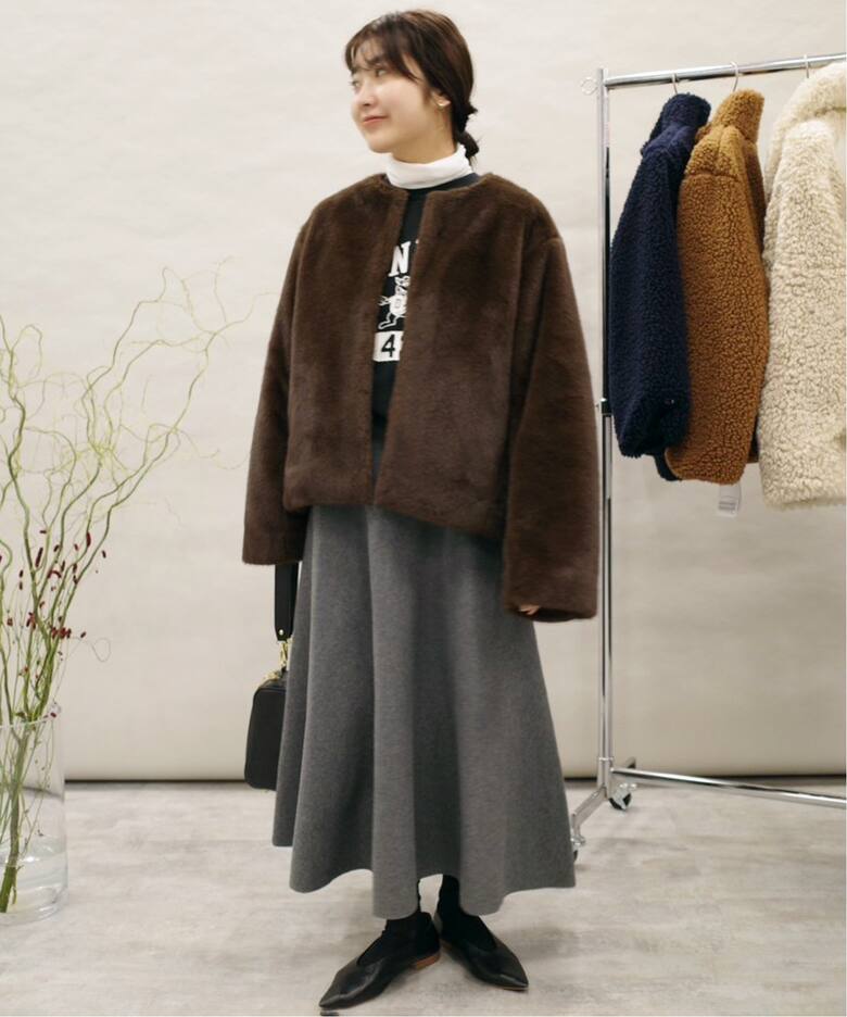 Mink Fake fur Coat（その他ブルゾン／アウター）｜SLOBE IENA  