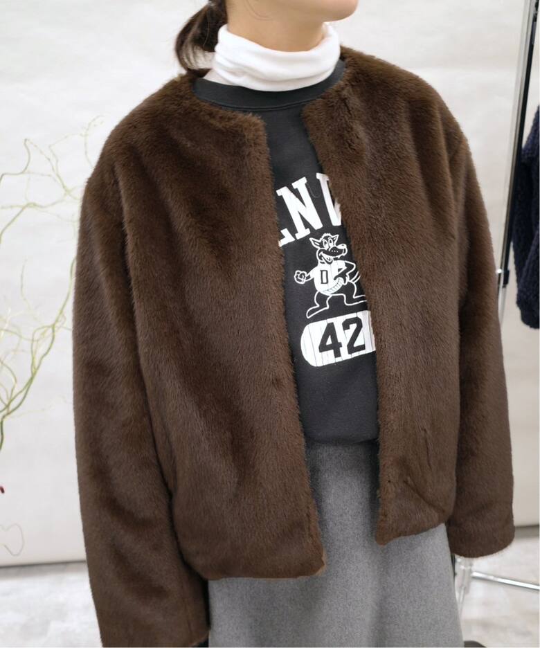 Mink Fake fur Coat（その他ブルゾン／アウター）｜SLOBE IENA 