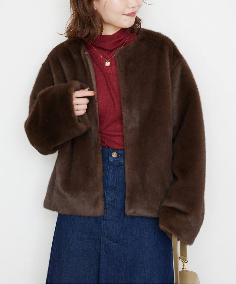 Mink Fake fur Coat（その他ブルゾン／アウター）｜SLOBE IENA 