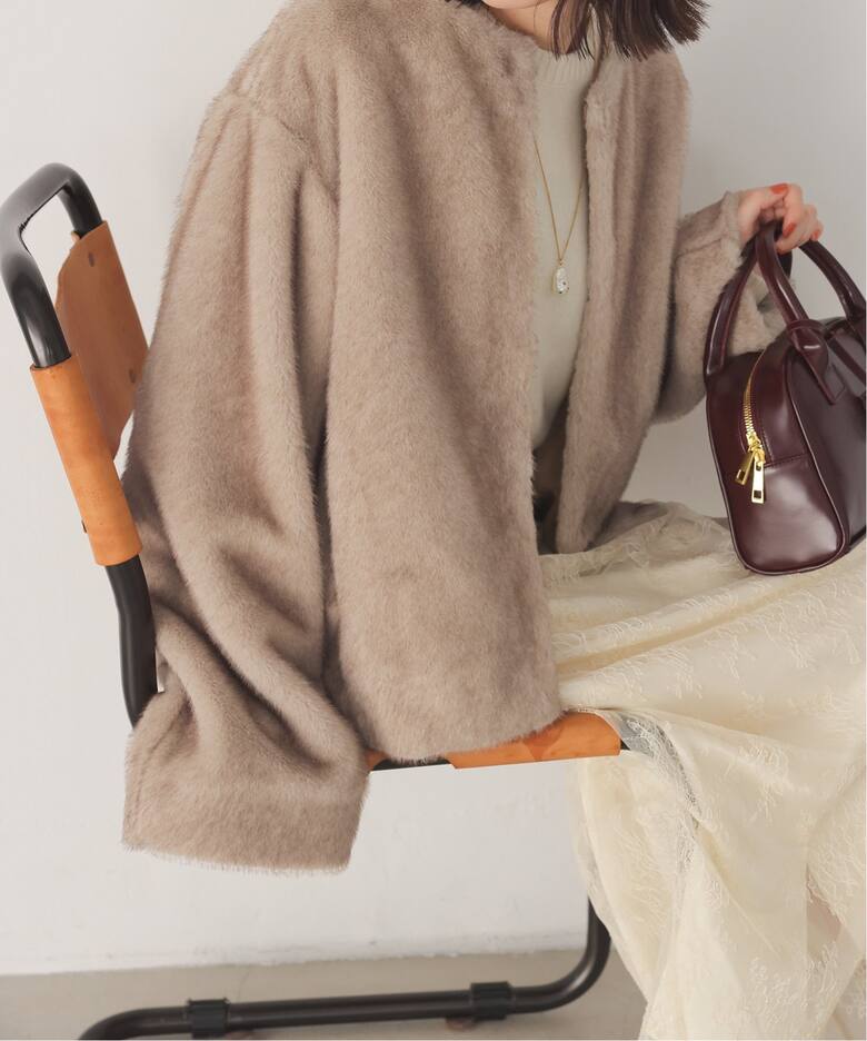 Mink Fake fur Coat（その他ブルゾン／アウター）｜SLOBE IENA 