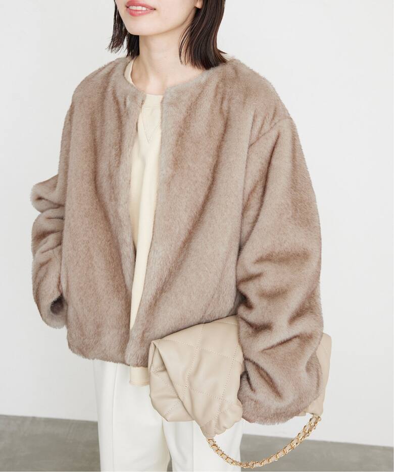 Mink Fake fur Coat（その他ブルゾン／アウター）｜SLOBE IENA 