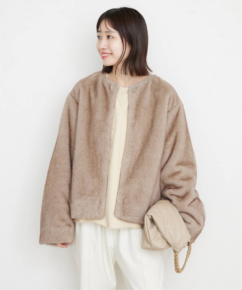 Mink Fake fur Coat（その他ブルゾン／アウター）｜SLOBE IENA 