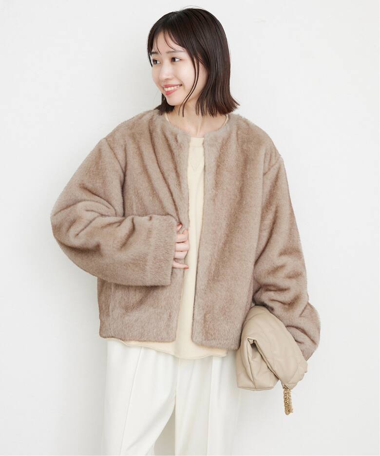 Mink Fake fur Coat（その他ブルゾン／アウター）｜SLOBE IENA 