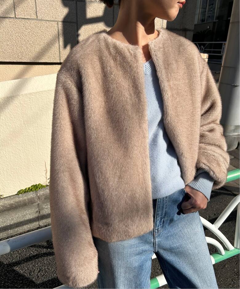 Mink Fake fur Coat（その他ブルゾン／アウター）｜SLOBE IENA 