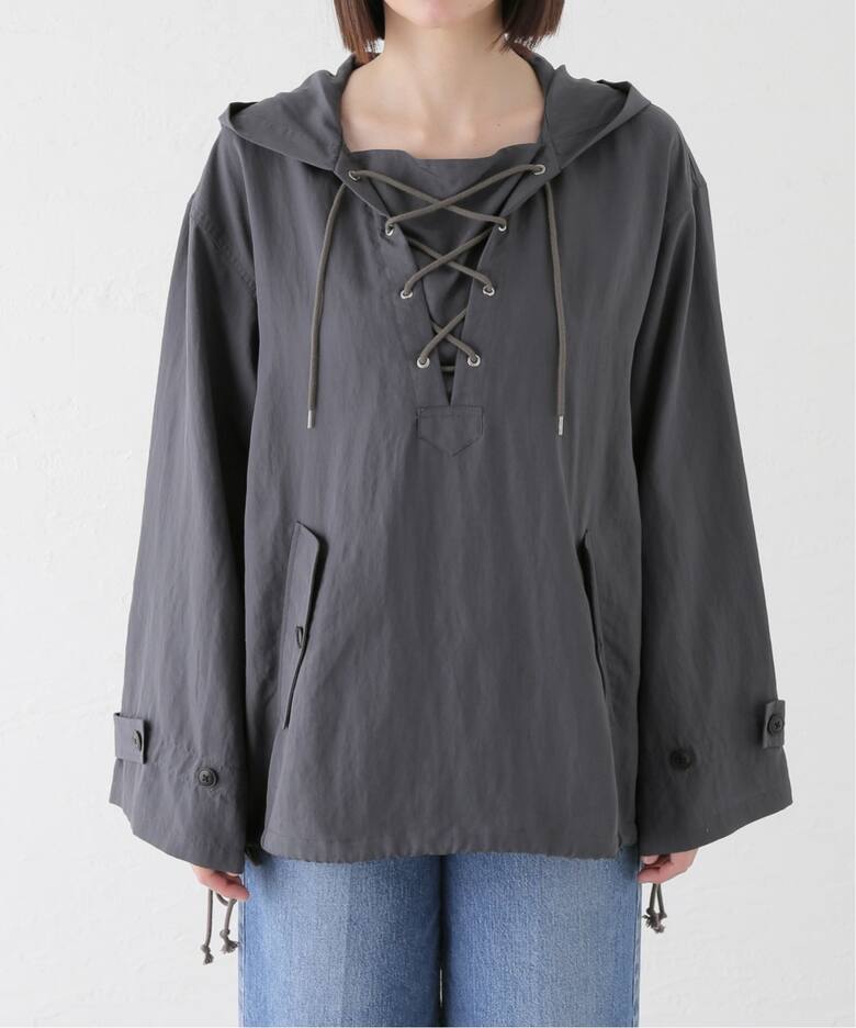 人気 HYKE DECK PARKA JACKET レースアップ ジャケット1 HYKE＞ DENIM 