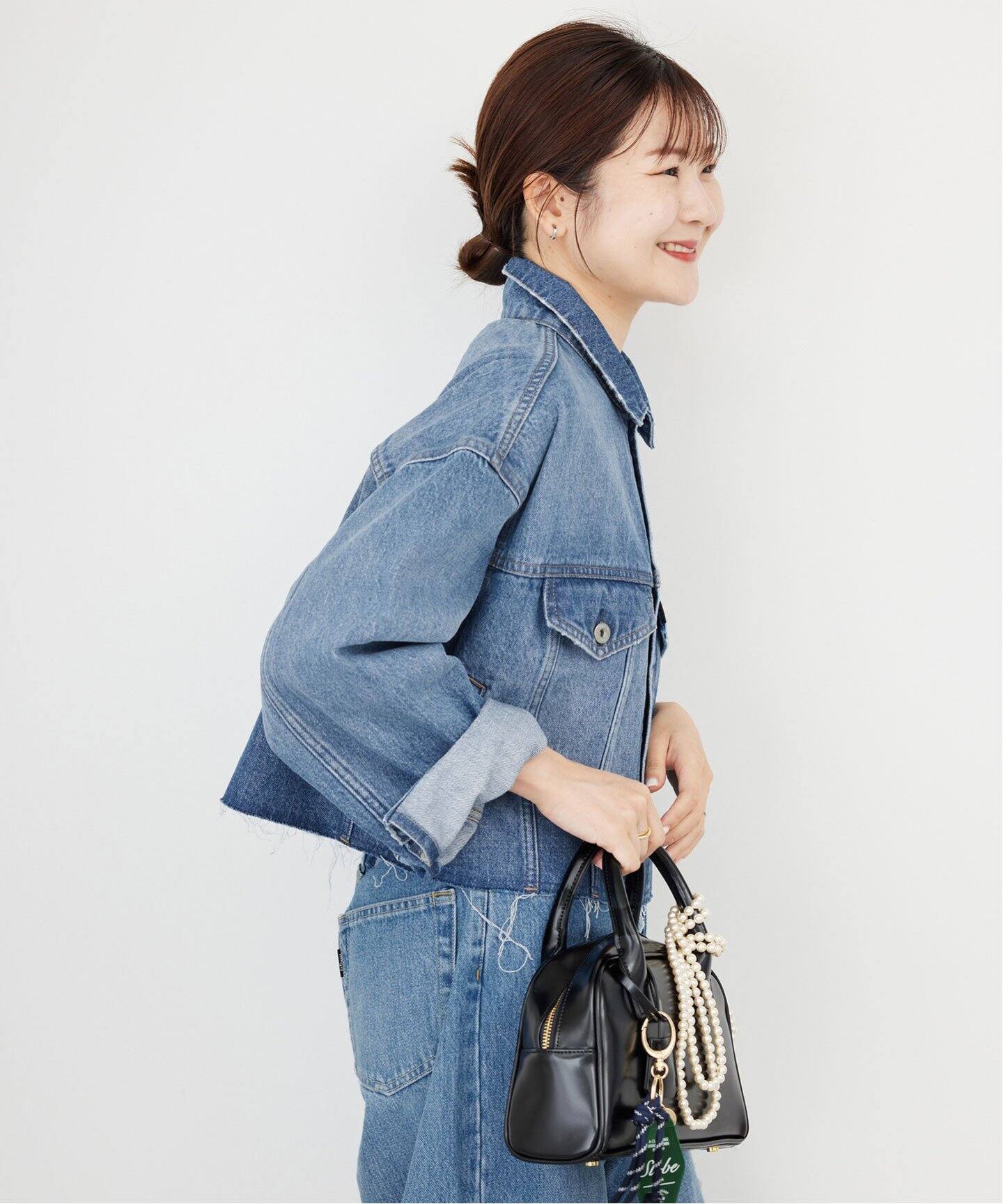 LE DENIM クロップドトラッカージャケット（デニムジャケット）｜SLOBE 