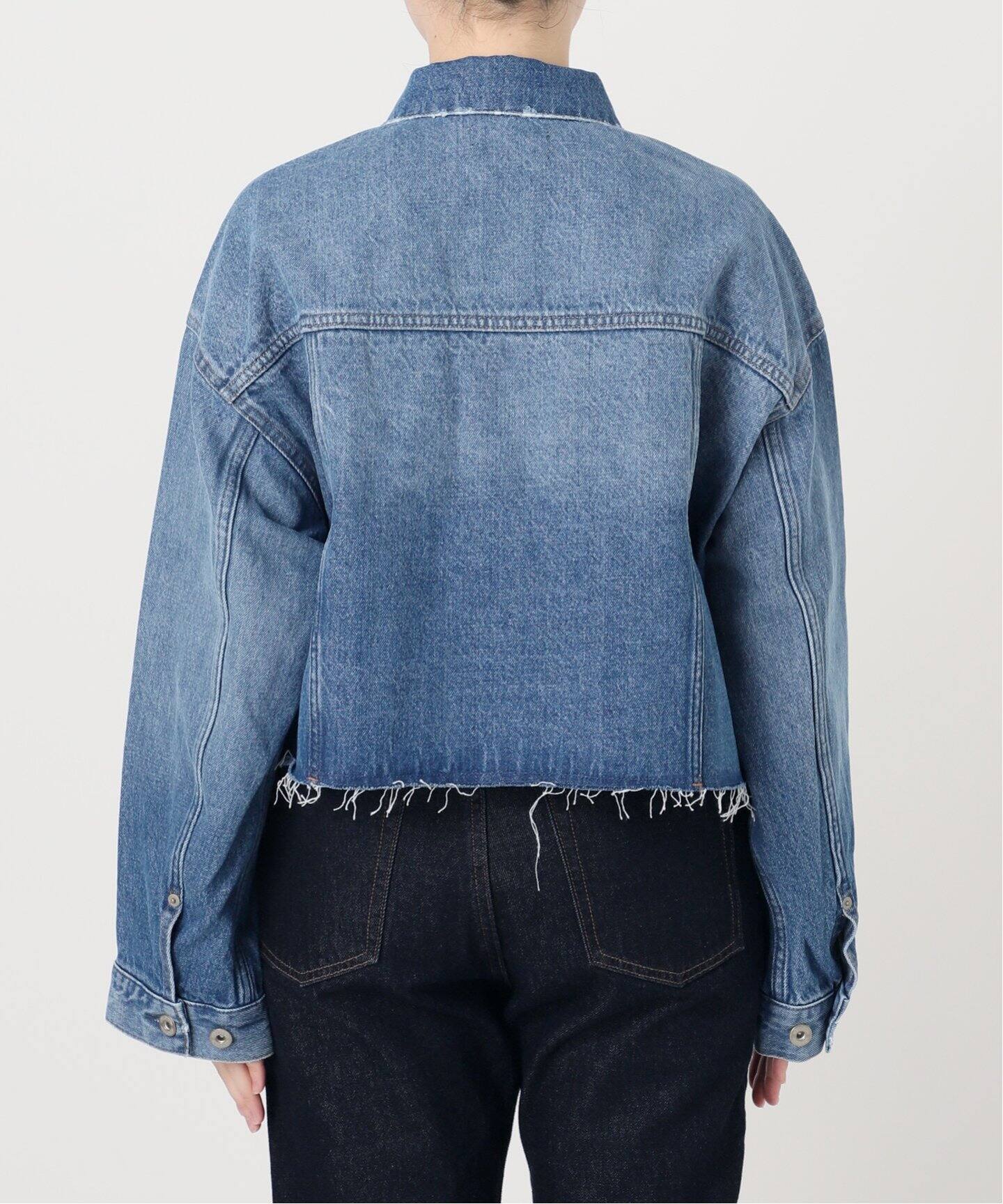 LE DENIM クロップドトラッカージャケット（デニムジャケット）｜SLOBE 