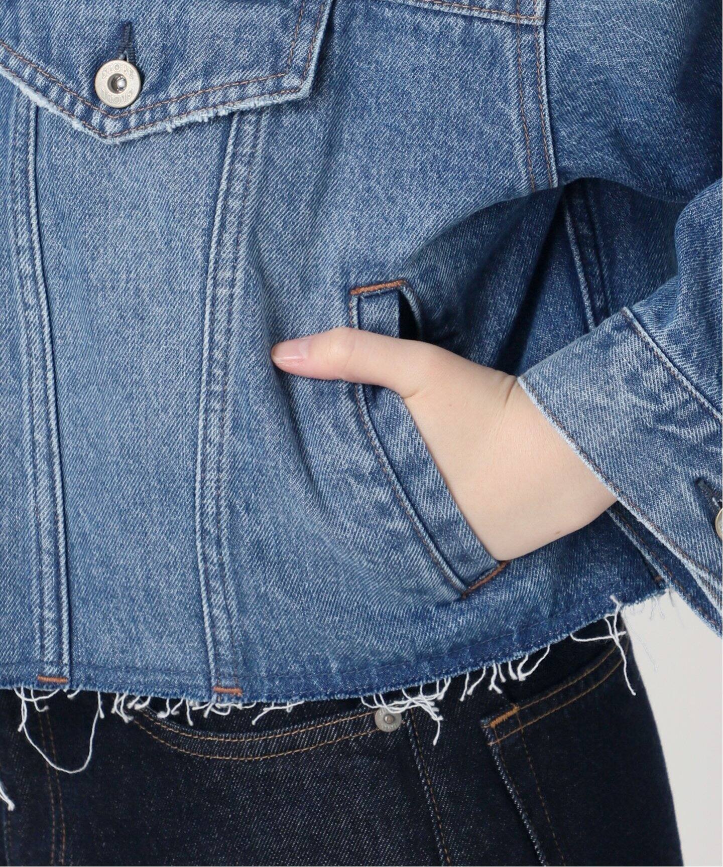 LE DENIM クロップドトラッカージャケット（デニムジャケット）｜SLOBE 