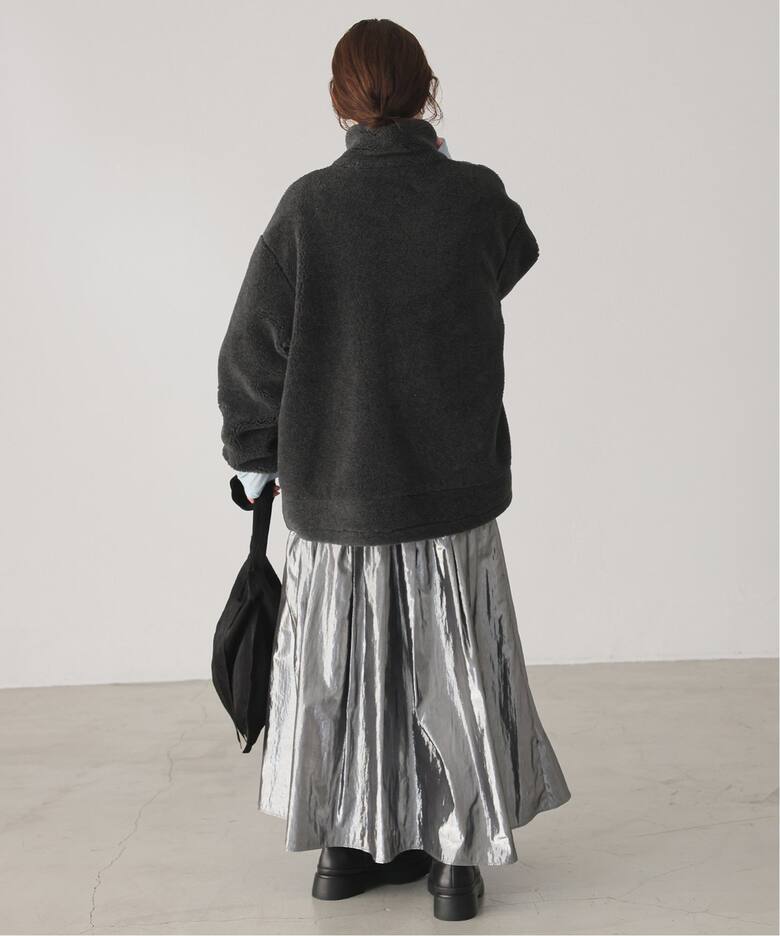 ウールコンボアスタンドコクーンブルゾン（その他ブルゾン／アウター 