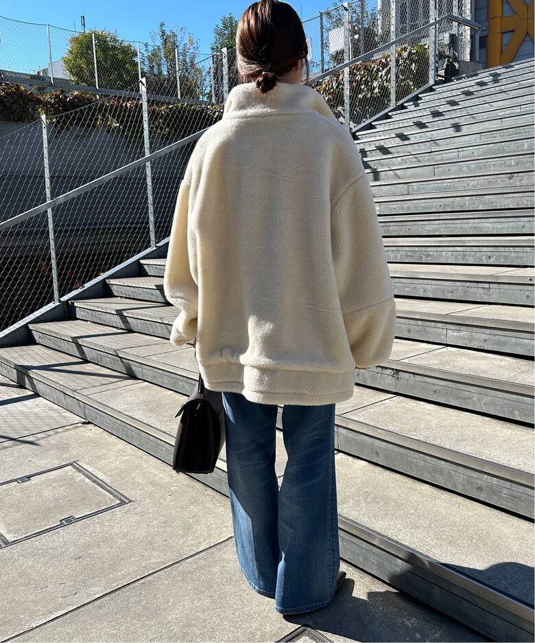 ウールコンボアスタンドコクーンブルゾン（その他ブルゾン／アウター  