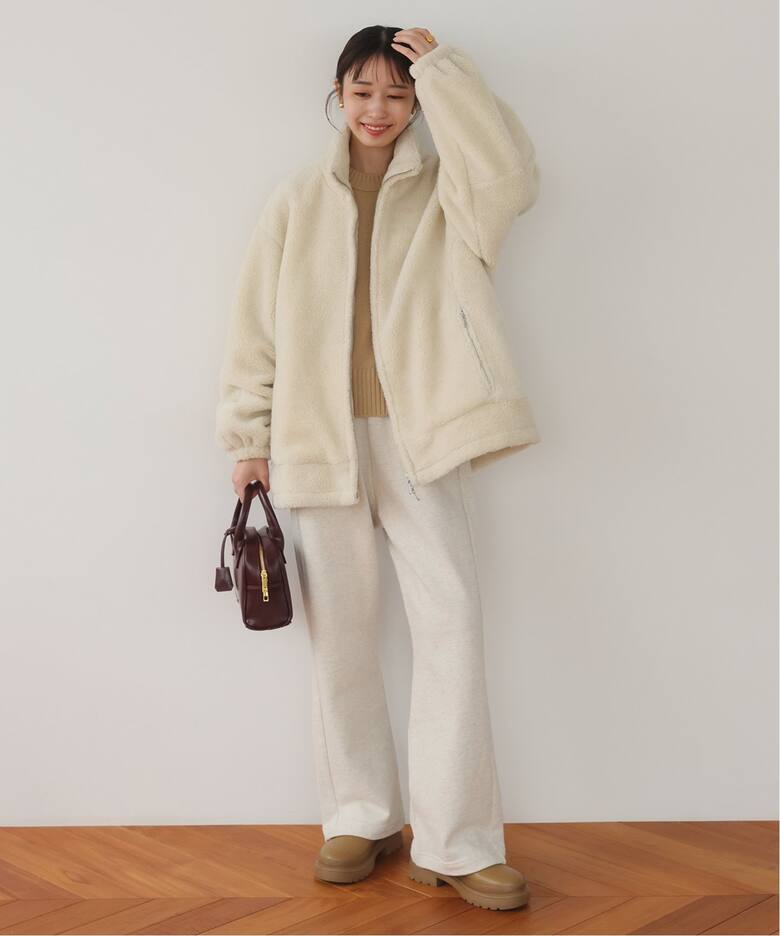 ウールコンボアスタンドコクーンブルゾン（その他ブルゾン／アウター  