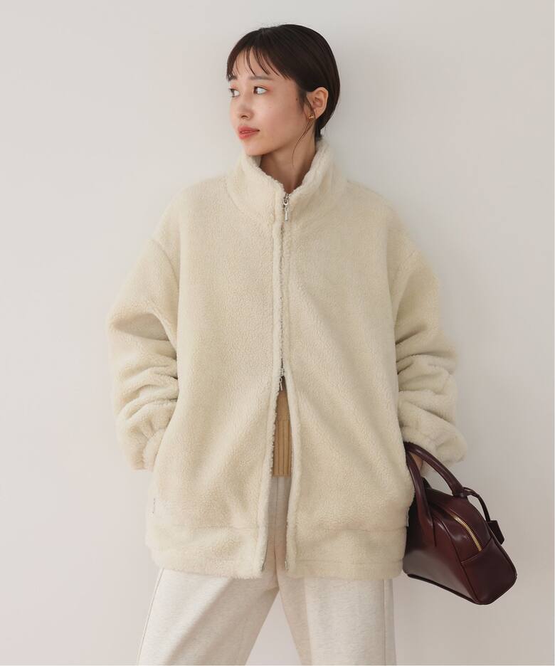 ウールコンボアスタンドコクーンブルゾン（その他ブルゾン／アウター  