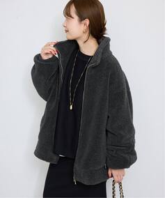 追加》ウール混ボアスタンドコクーンブルゾン（その他ブルゾン 