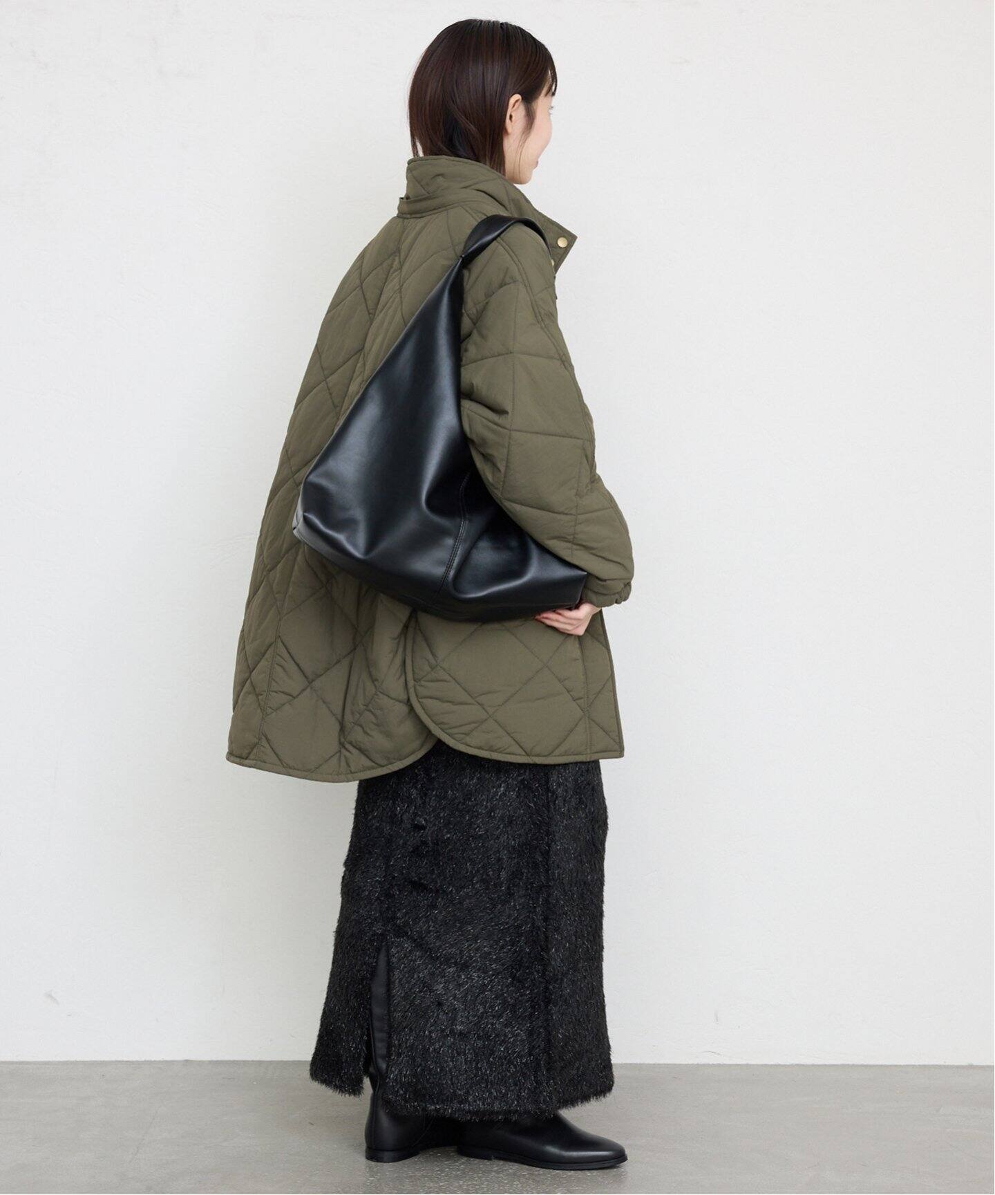 撥水パッディドフーディーポンチョ（その他ブルゾン／アウター  