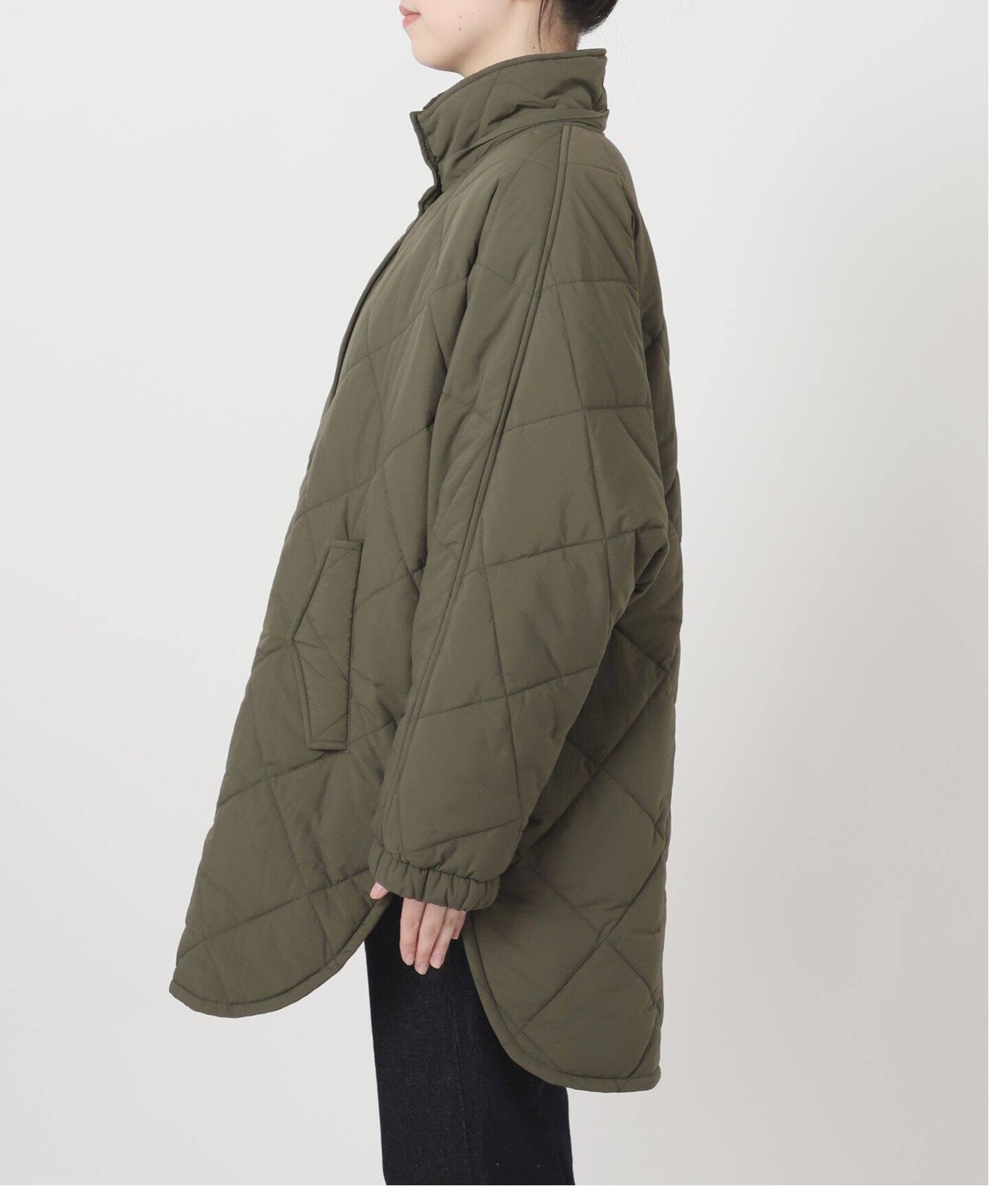 撥水パッディドフーディーポンチョ（その他ブルゾン／アウター  