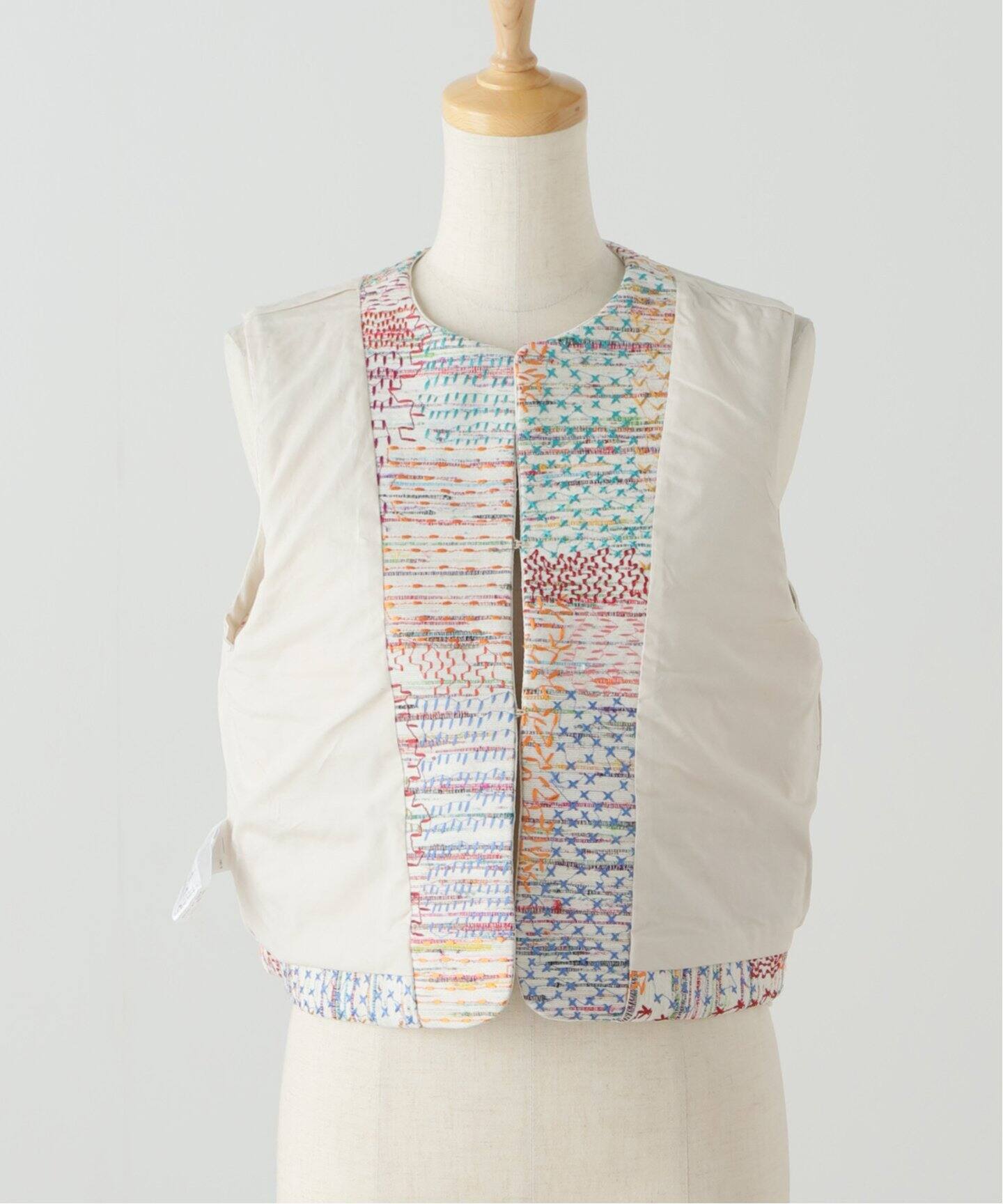 IENA LA BOUCLE かすりクロス刺繍ベスト（ベスト）｜IENA（イエナ）の 