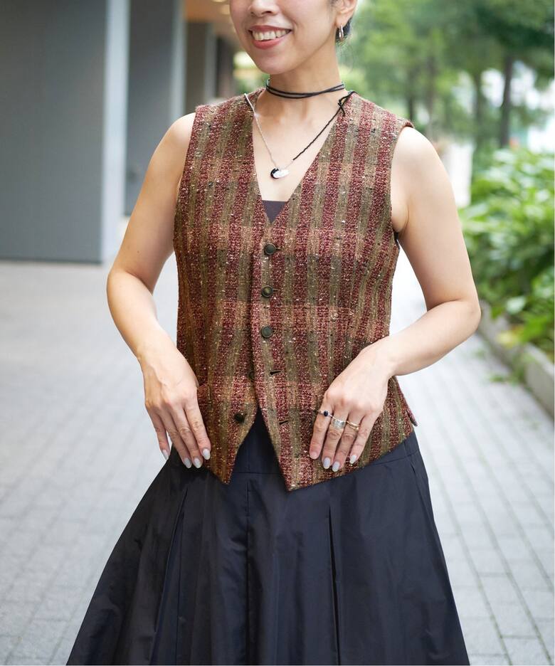 IENA LA BOUCLE LINTON Vネックベスト（ジレ）｜IENA（イエナ）の通販 