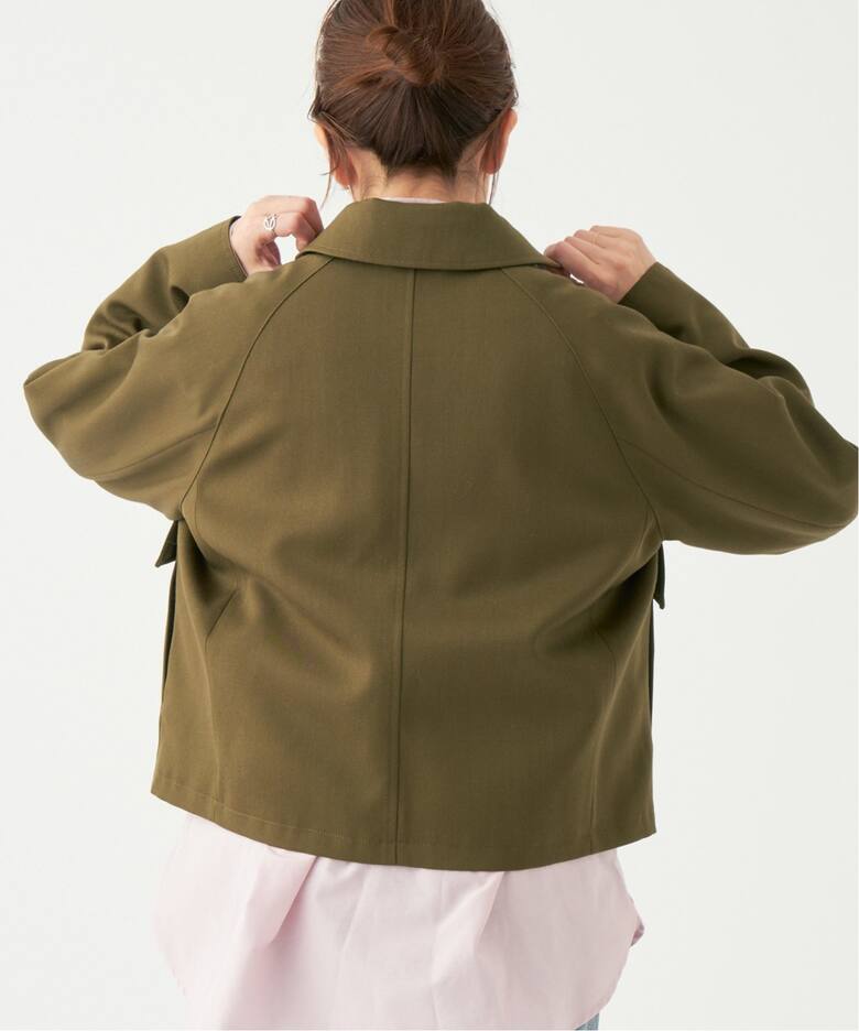 IENA LA BOUCLE ドスキンウールミリタリーショートブルゾン（その他 