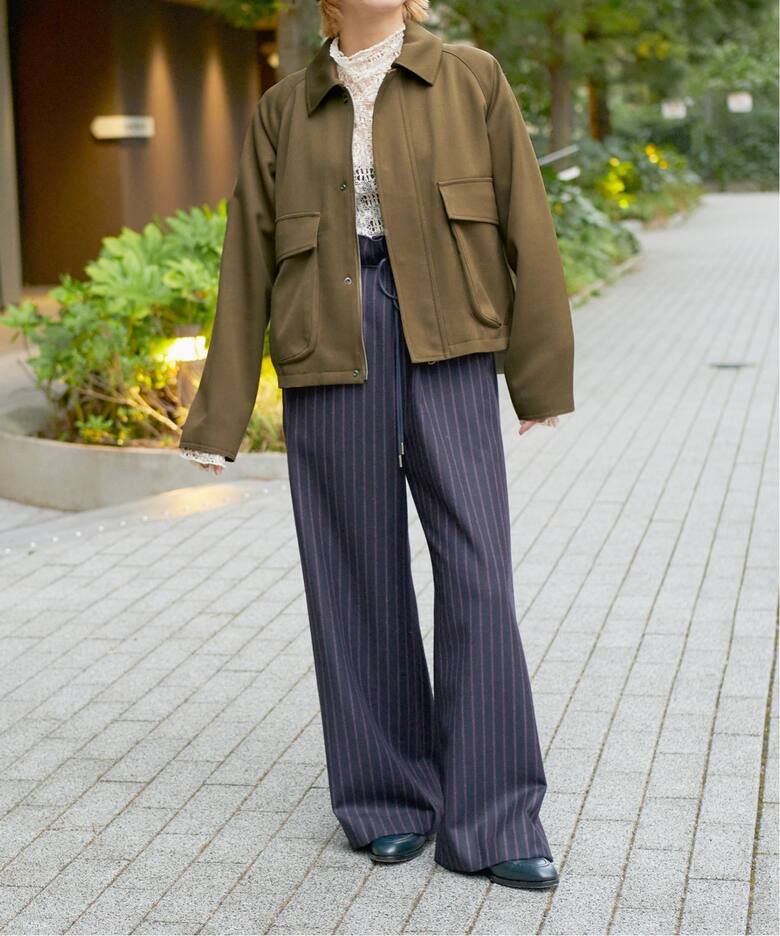 IENA LA BOUCLE ドスキンウールミリタリーショートブルゾン（その他 