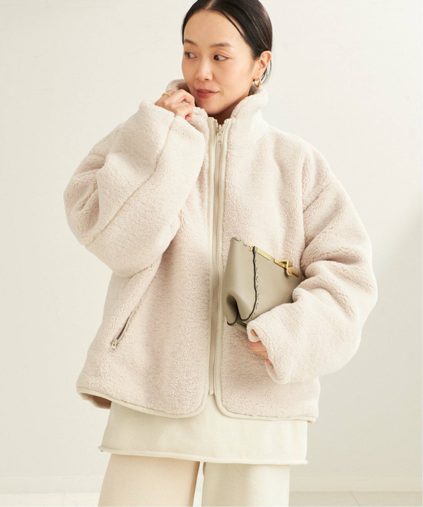 プラージュリバーシブルボアジャケット 追加》reversible boa ブルゾン（その他ブルゾン／アウター）｜Plage