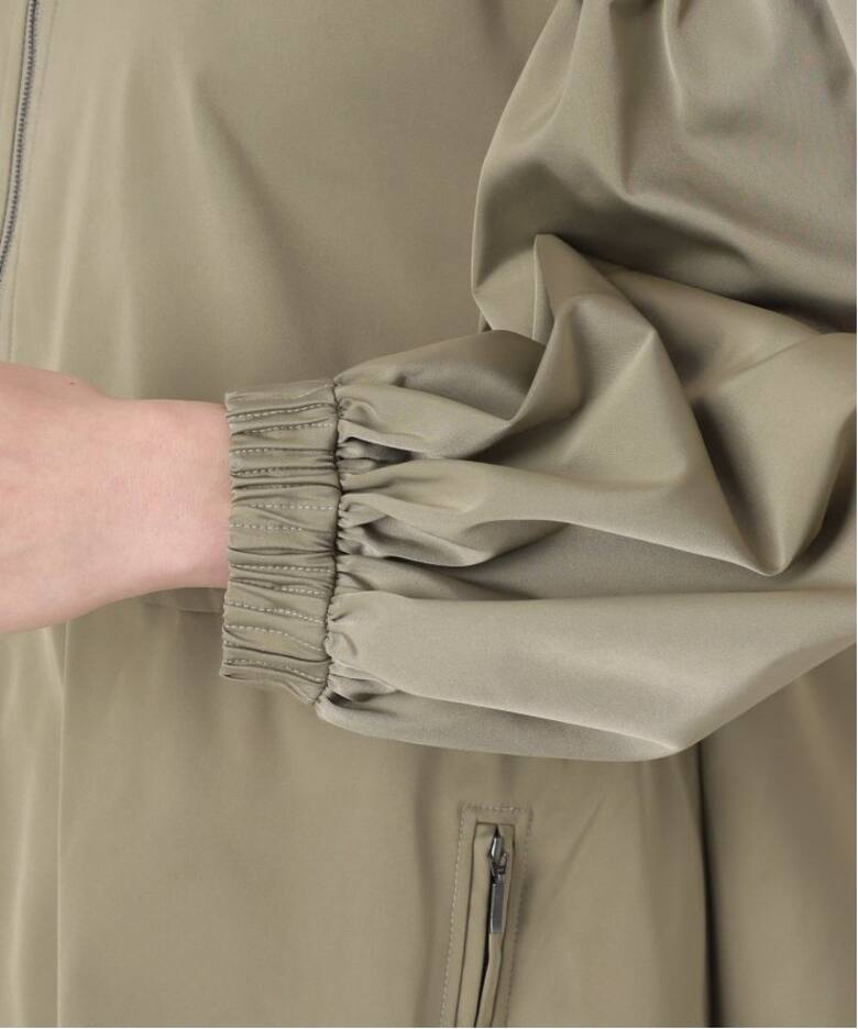 ノーカラーギャザーZIPブルゾン（その他ブルゾン／アウター）｜VERMEIL  