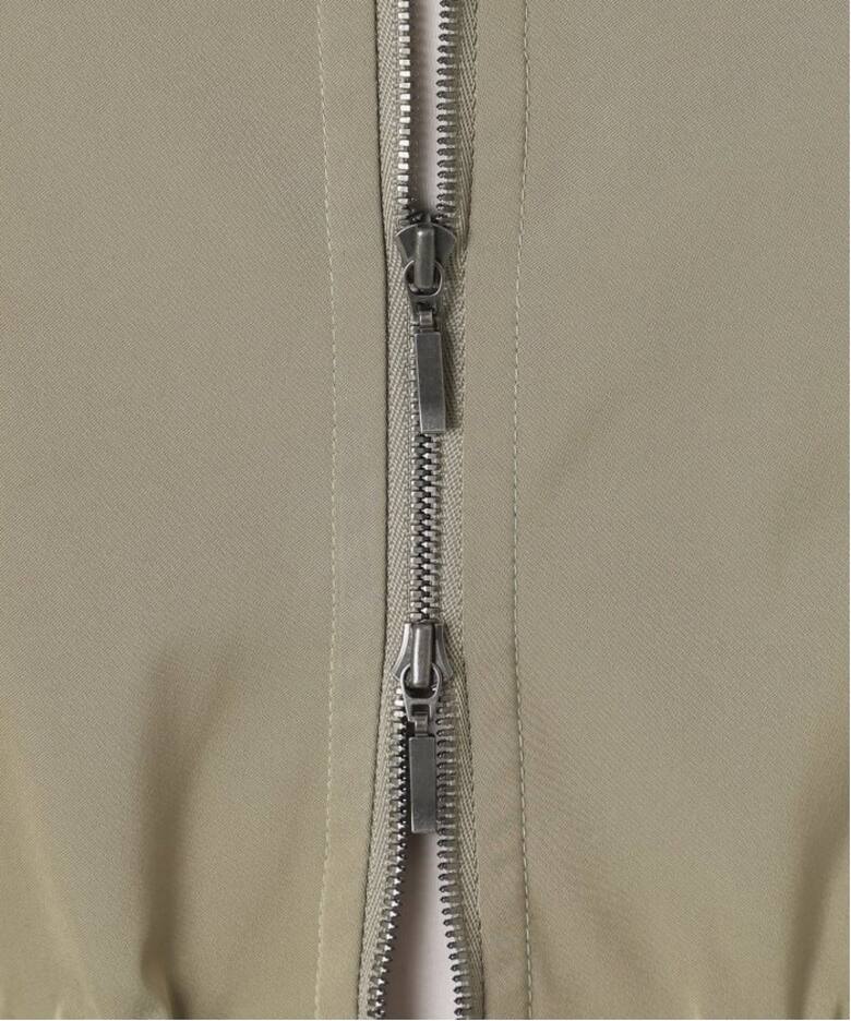 ノーカラーギャザーZIPブルゾン（その他ブルゾン／アウター）｜VERMEIL  