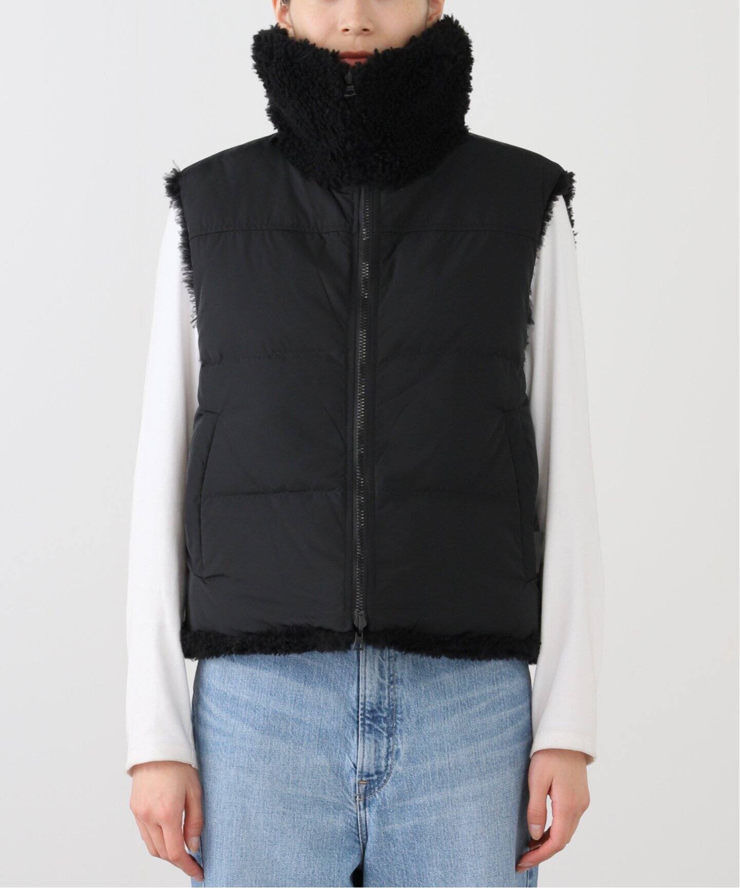 YVES SALOMON （イヴ サロモン）Fur Free ベスト 25WAG00655DOTM 