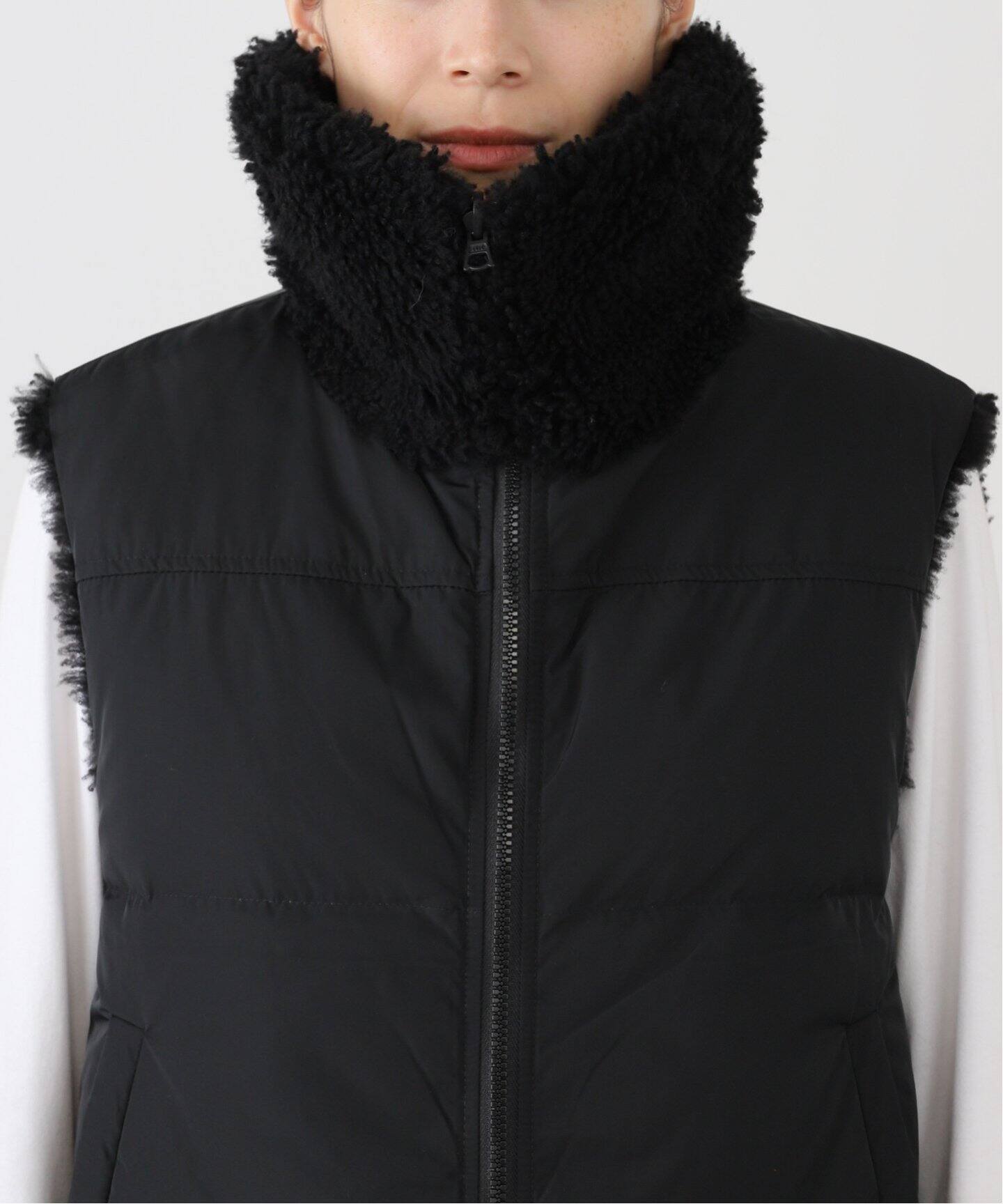 YVES SALOMON （イヴ サロモン）Fur Free ベスト 25WAG00655DOTM 