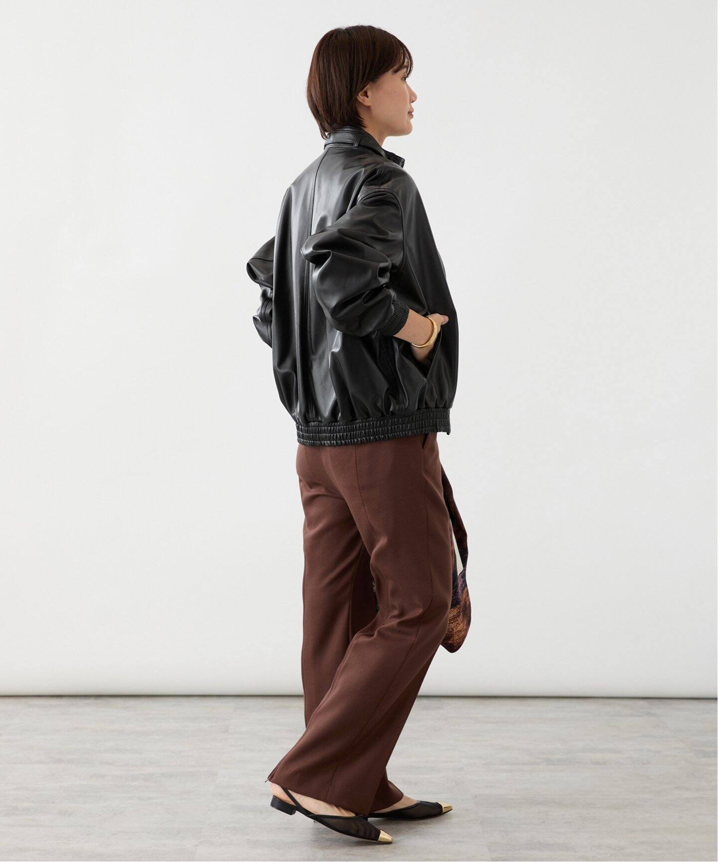 INSCRIRE（アンスクリア） Sheep Leather Blouson I24AWBZ71B（レザー  