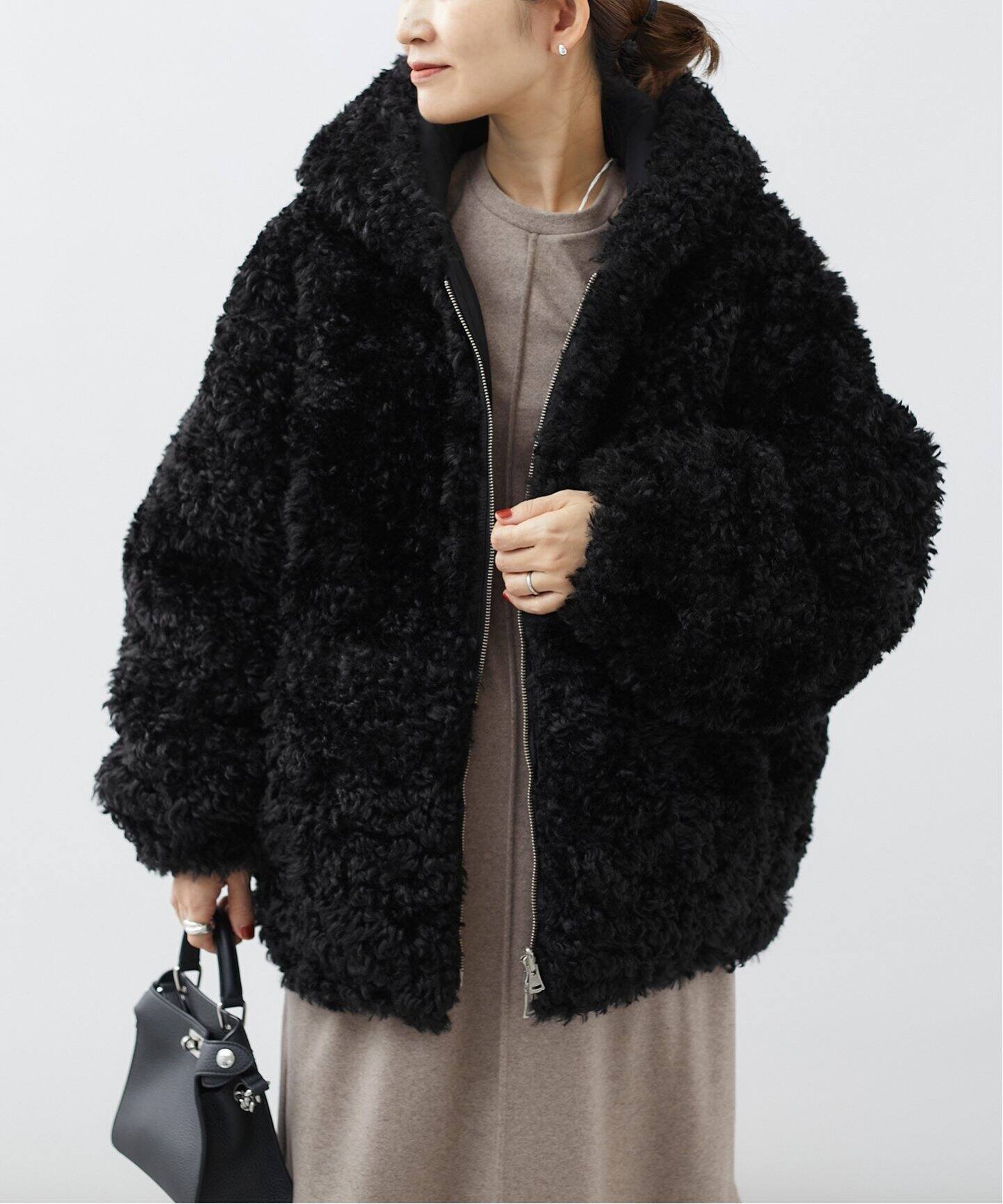 INSCRIRE（アンスクリア） Cury Hair Hoodie I24AWBZ70（その他 