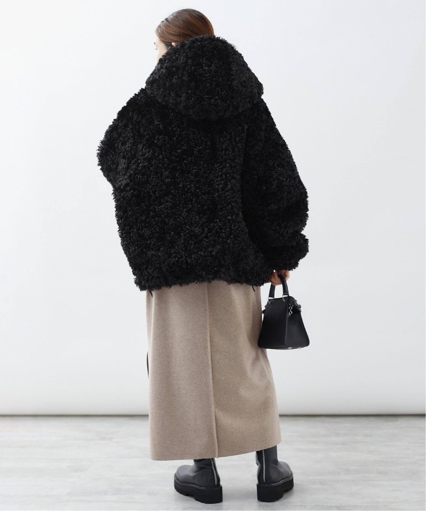 INSCRIRE - INSCRIRE アンスクリア 24AW Freece Hoodie ウールフリースパーカー I24AW-BC92BM グレー M タウンユースフリース【INSCRIRE】Freece Hoodie ｜THIRTY' THIRTY'