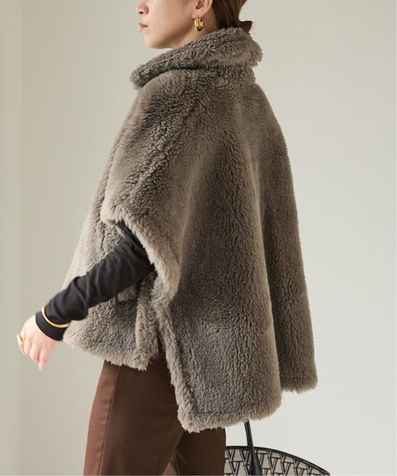 TICCA（ティッカ） Woolファーポンチョ 0243410033（ポンチョ・マント 