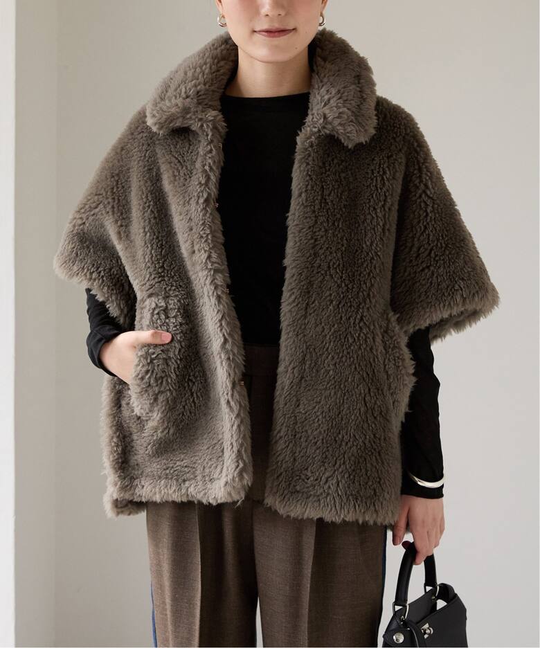 TICCA（ティッカ） Woolファーポンチョ 0243410033（ポンチョ・マント 